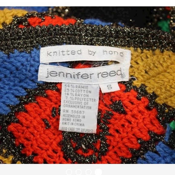 Jennifer Reed Hans Knitted Sweater vintage… - Picture 3 of 5